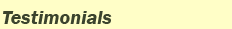 testimonials